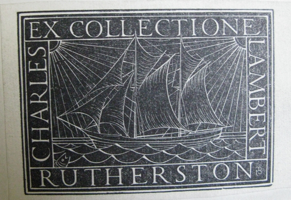 Charles Lambert Rutherston collection label